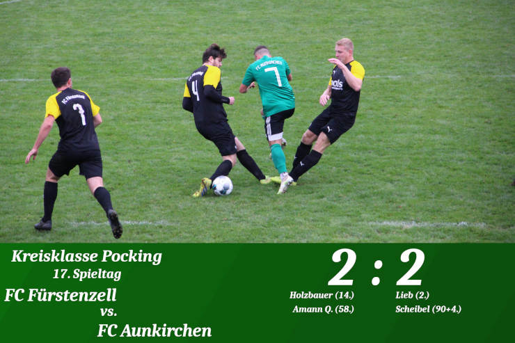 KK Pocking: 2:2 in Fürstenzell - Lieb trifft früh, Scheibel in letzter Sekunde!